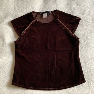 Perry Ellis Velvet Top